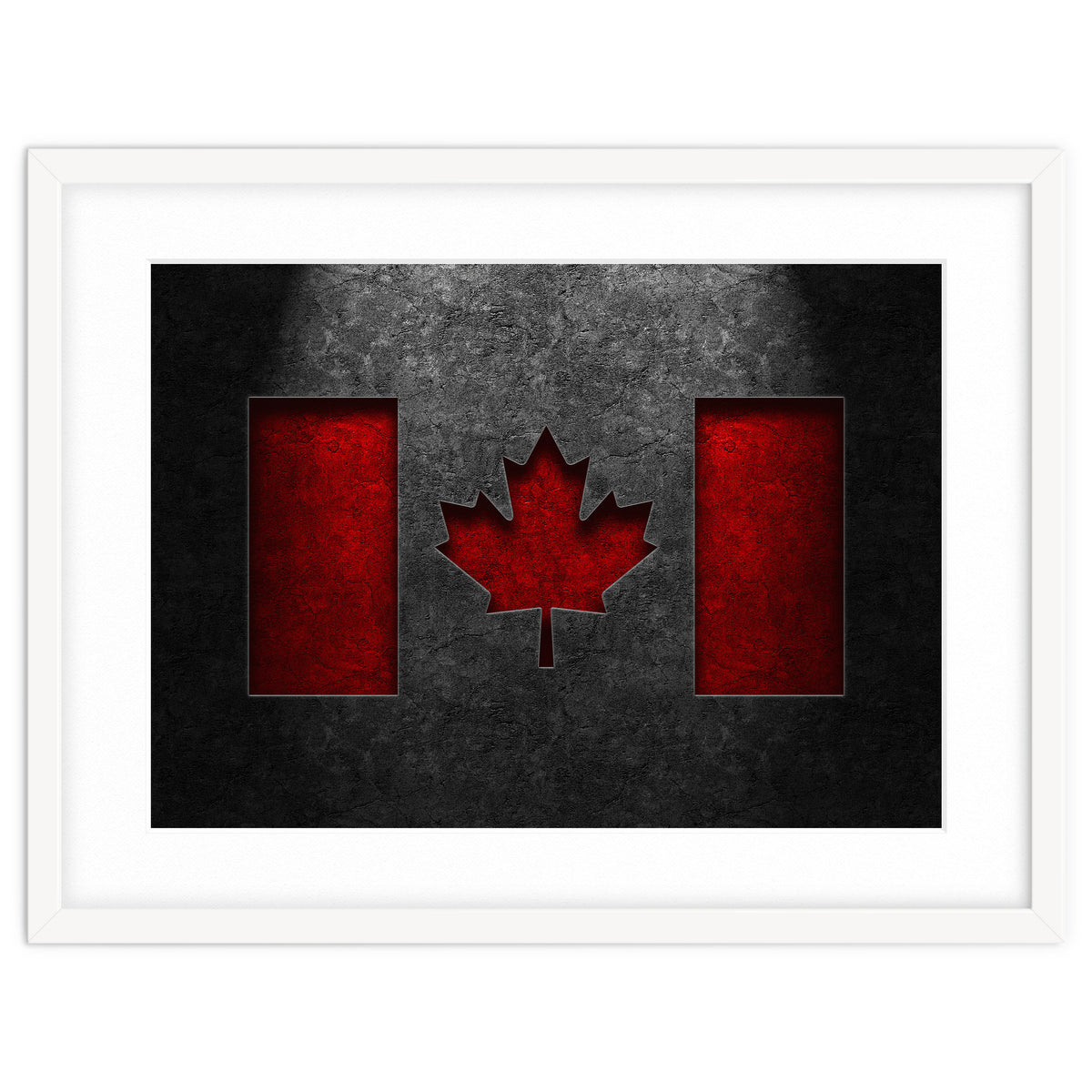 Canadian Flag Stone Texture