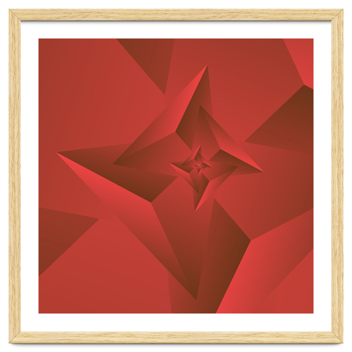 Redish Trendy Triangle