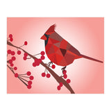 Northern Cardinal Bird Low Poly Art  (Print Only) thumbnail
