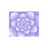 3d Abstract Purple Floral Spiral  (Print Only) thumbnail