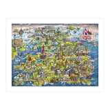 Illustrated Map Of The United Kingdom (Print Only) thumbnail