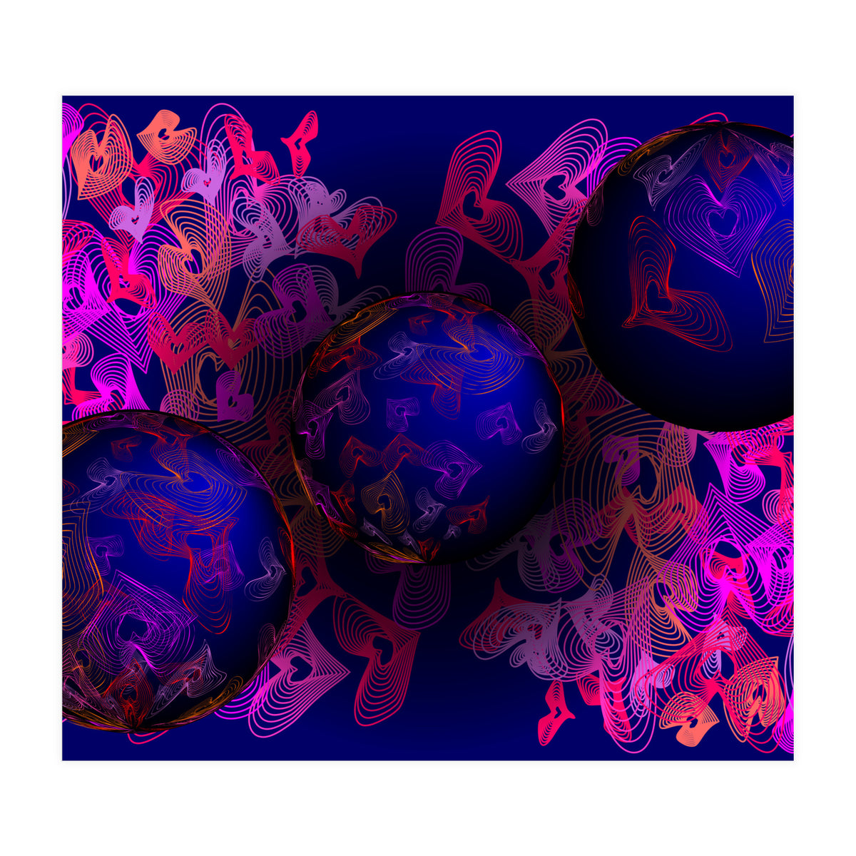 Hearts Of Planet Earth (Print Only)