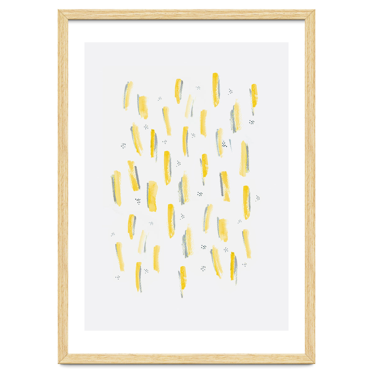 Brush Strokes Mustard