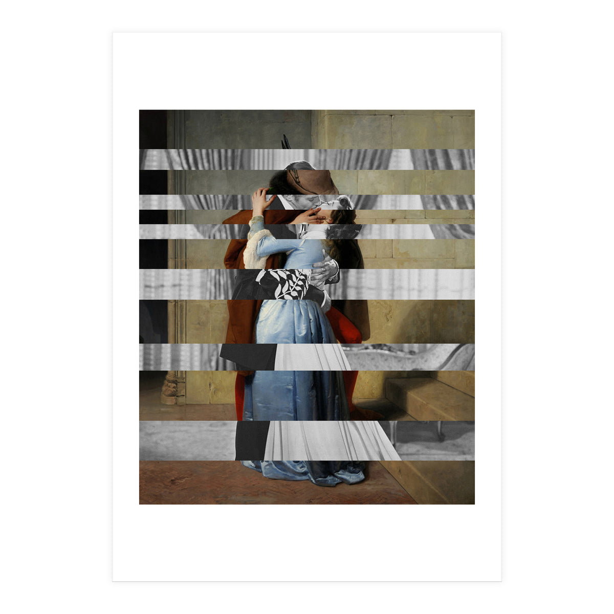 Hayez's "The Kiss" & Clark Gable and Vivien Leigh (Print Only)