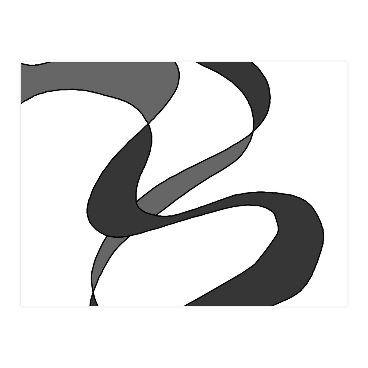 Grey Waves 2 (Print Only)