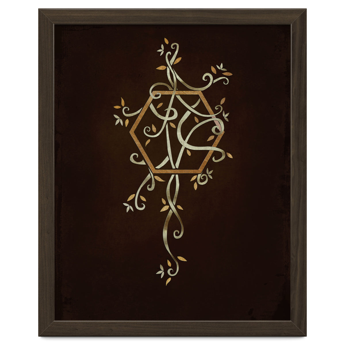 Flowering golden hexagon