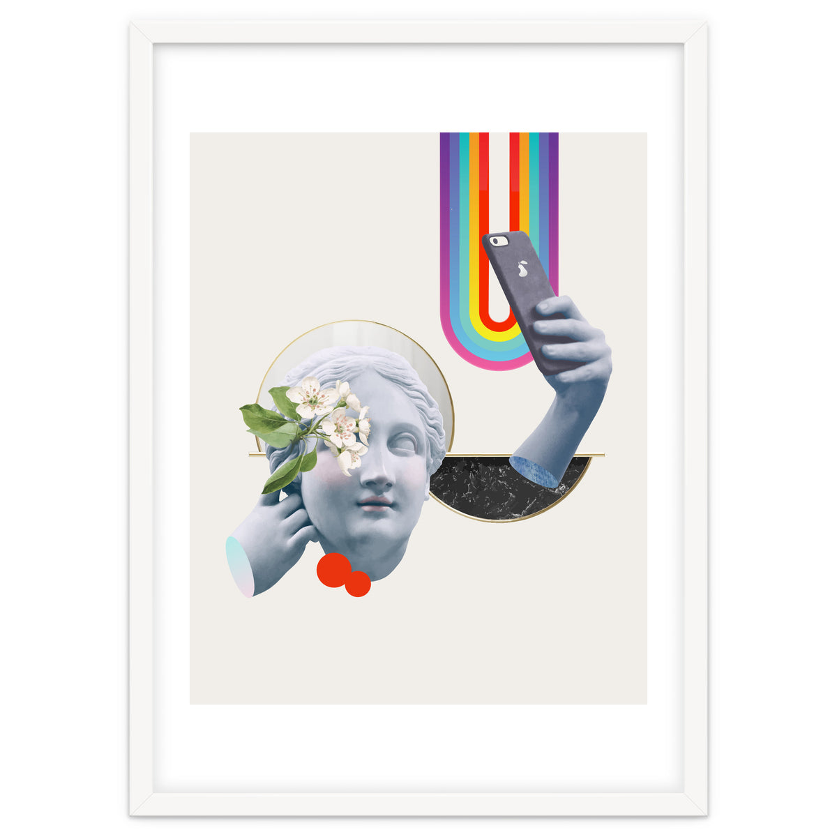 Greek Goddess Rainbow Selfie By Pear