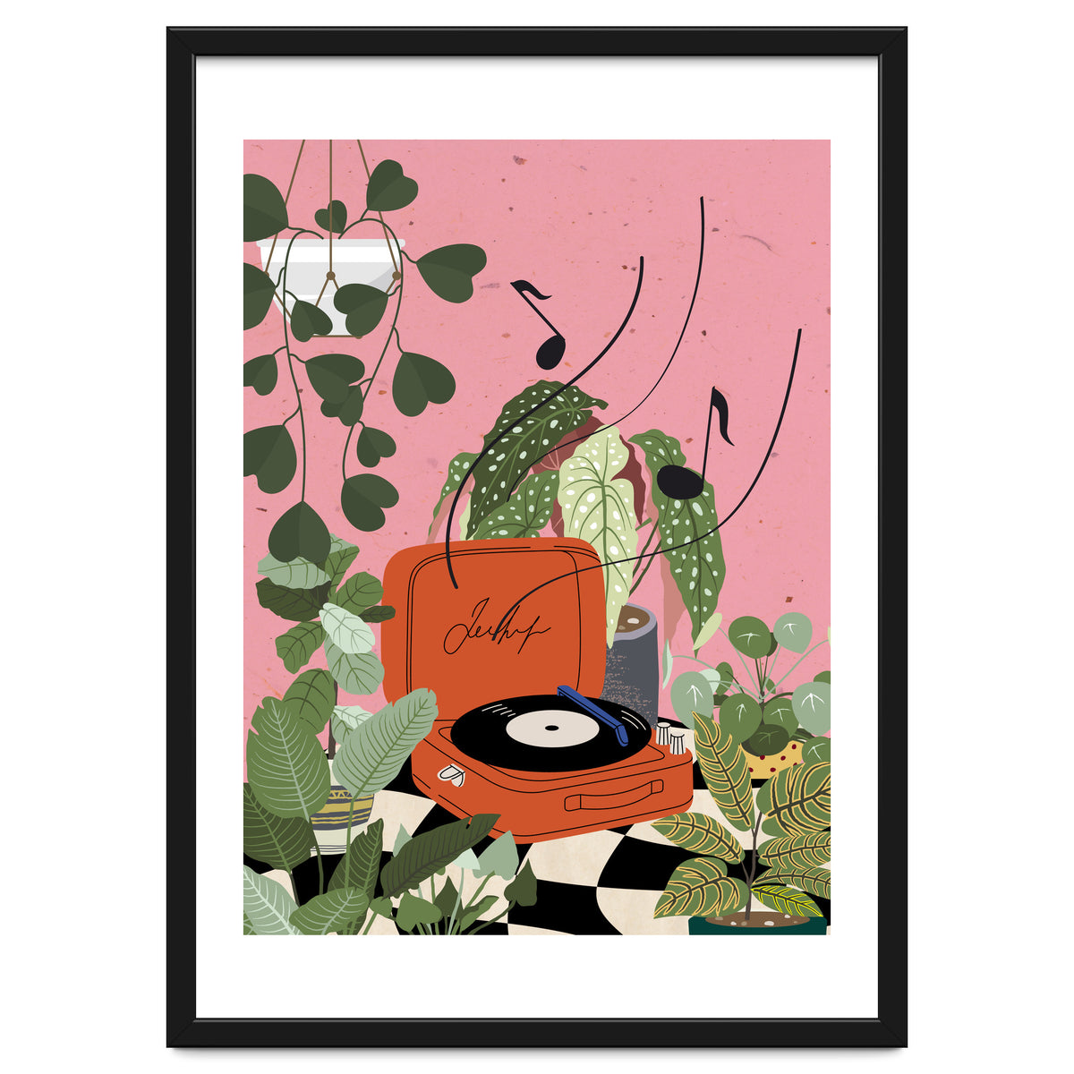 Vinyl Record Player in My Garden