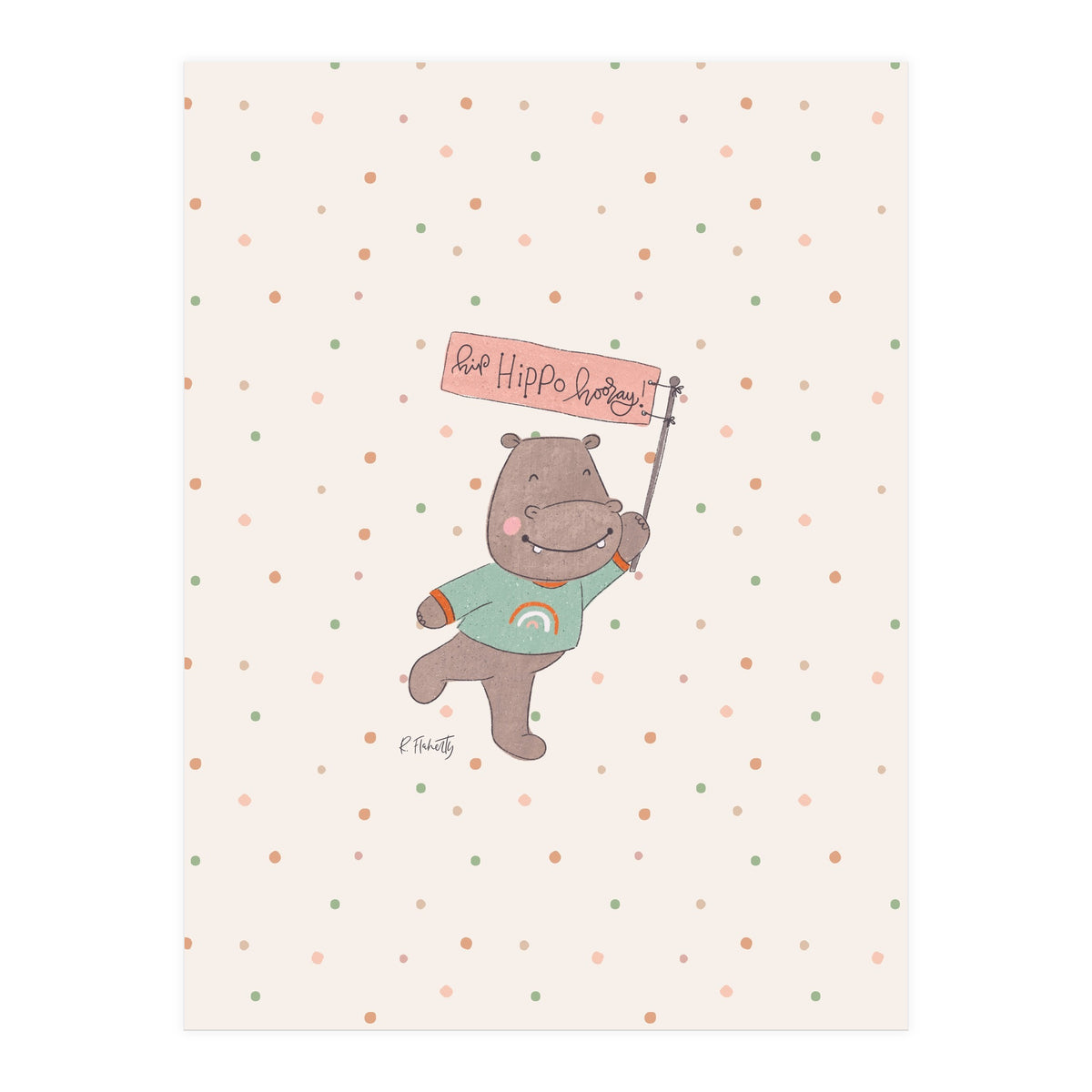 Hip Hippo Hooray (Print Only)