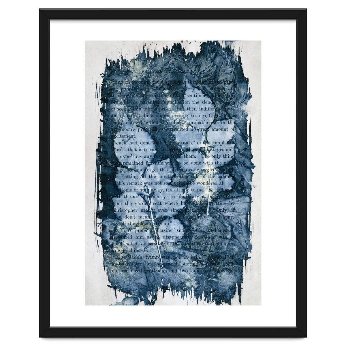 Indigo Blue Botanical Leaves No. 3