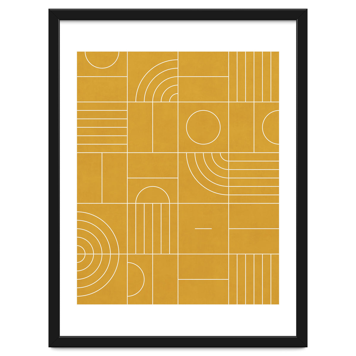 My Favorite Geometric Patterns No.22 - Mustard Yellow