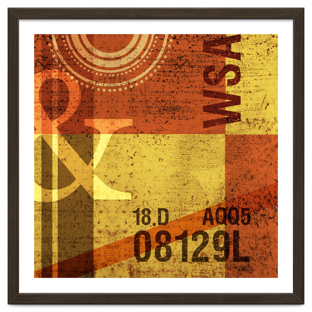 Abstract Industrial Yellow