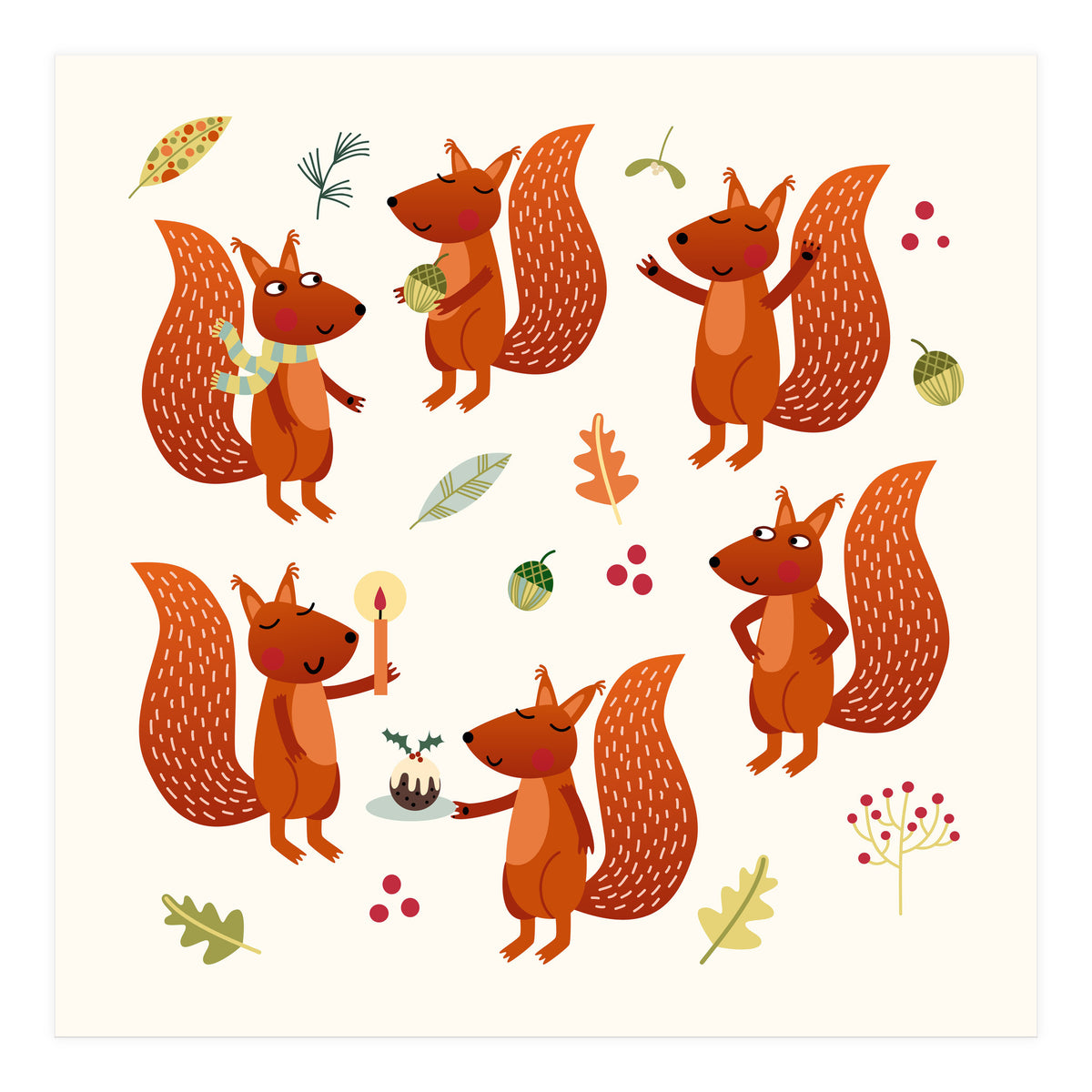 Squirrel Party (Print Only)