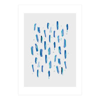 Brush Strokes Blue (Print Only)