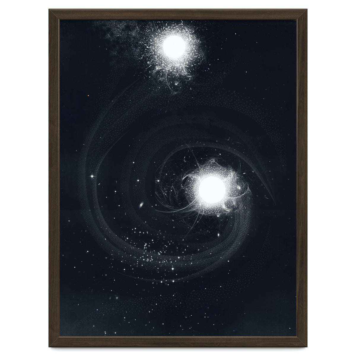 Vintage Cosmos: Double Spiral Nebula