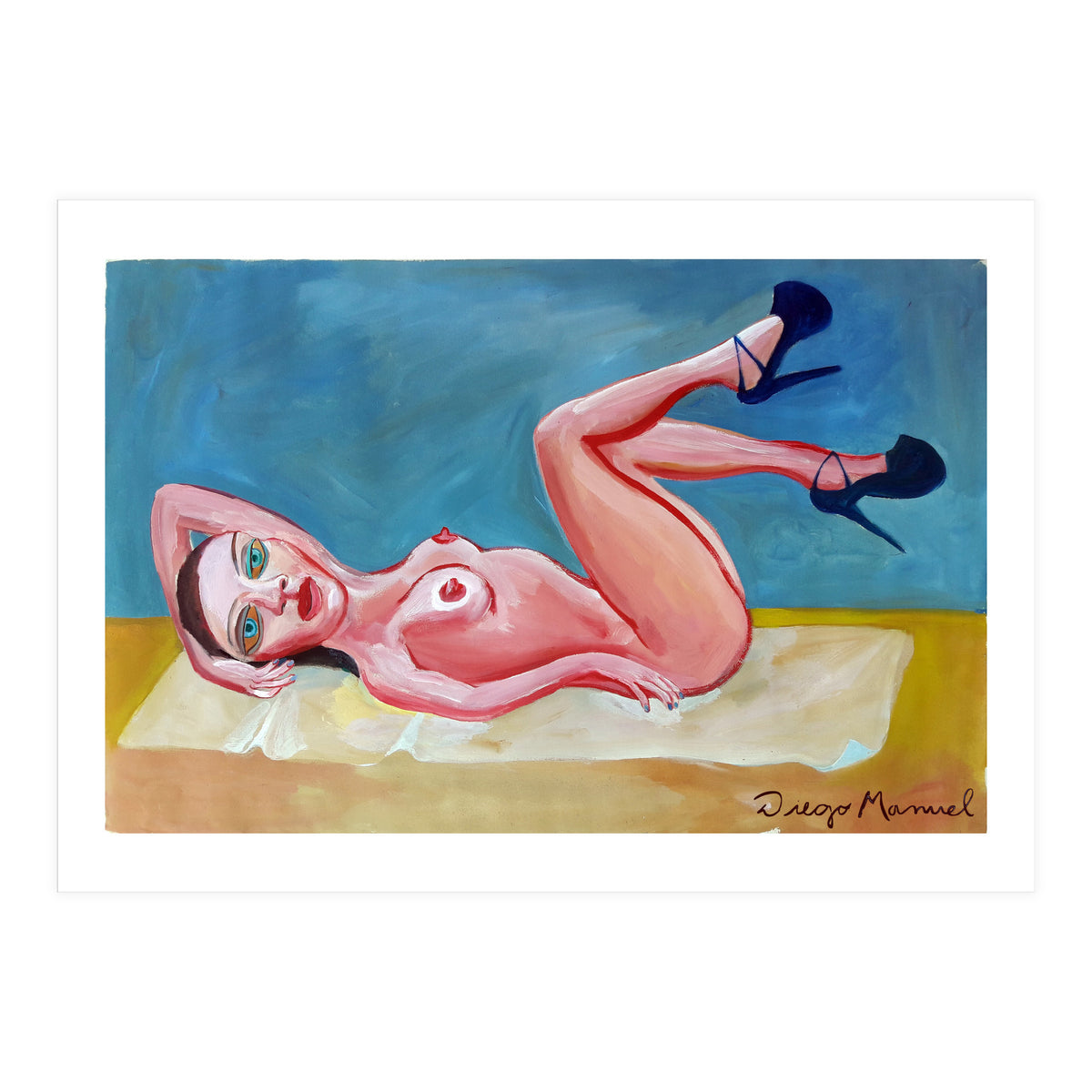 Reclining girl (Print Only)