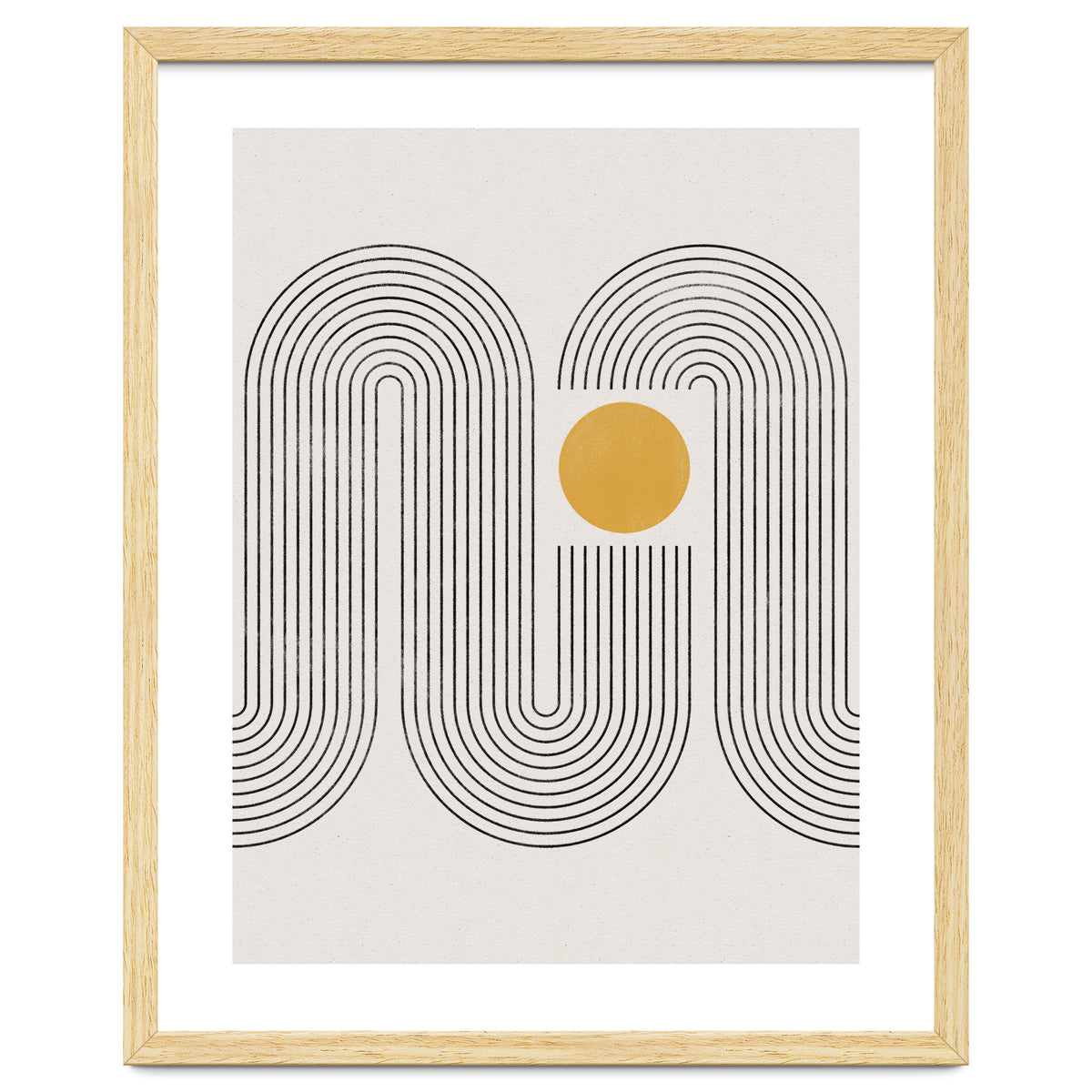 Mid-Century Modern No.22 - Woodblock Print
