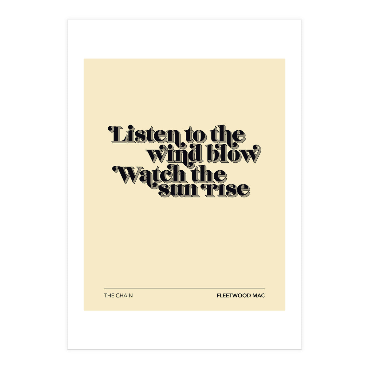 Fleetwood Mac - The Chain (Print Only)