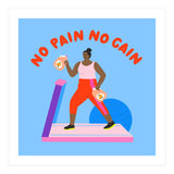 No Pain No Gain Square (Print Only) thumbnail