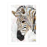 Grungy Zebra Gold and White (Print Only) thumbnail