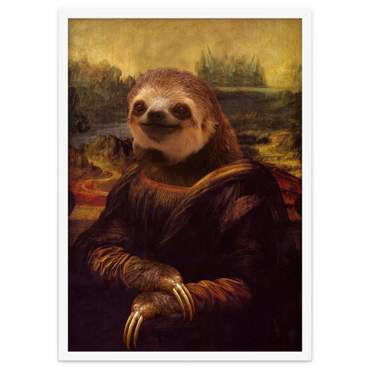 Sloth Mona Lisa