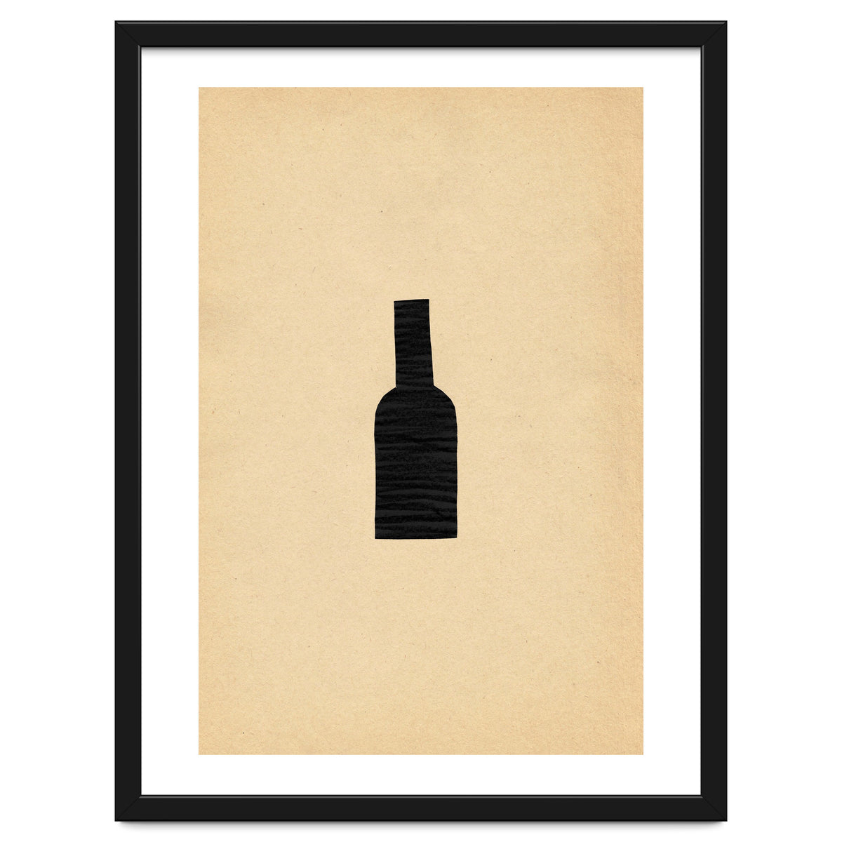 Abstract wine bottle