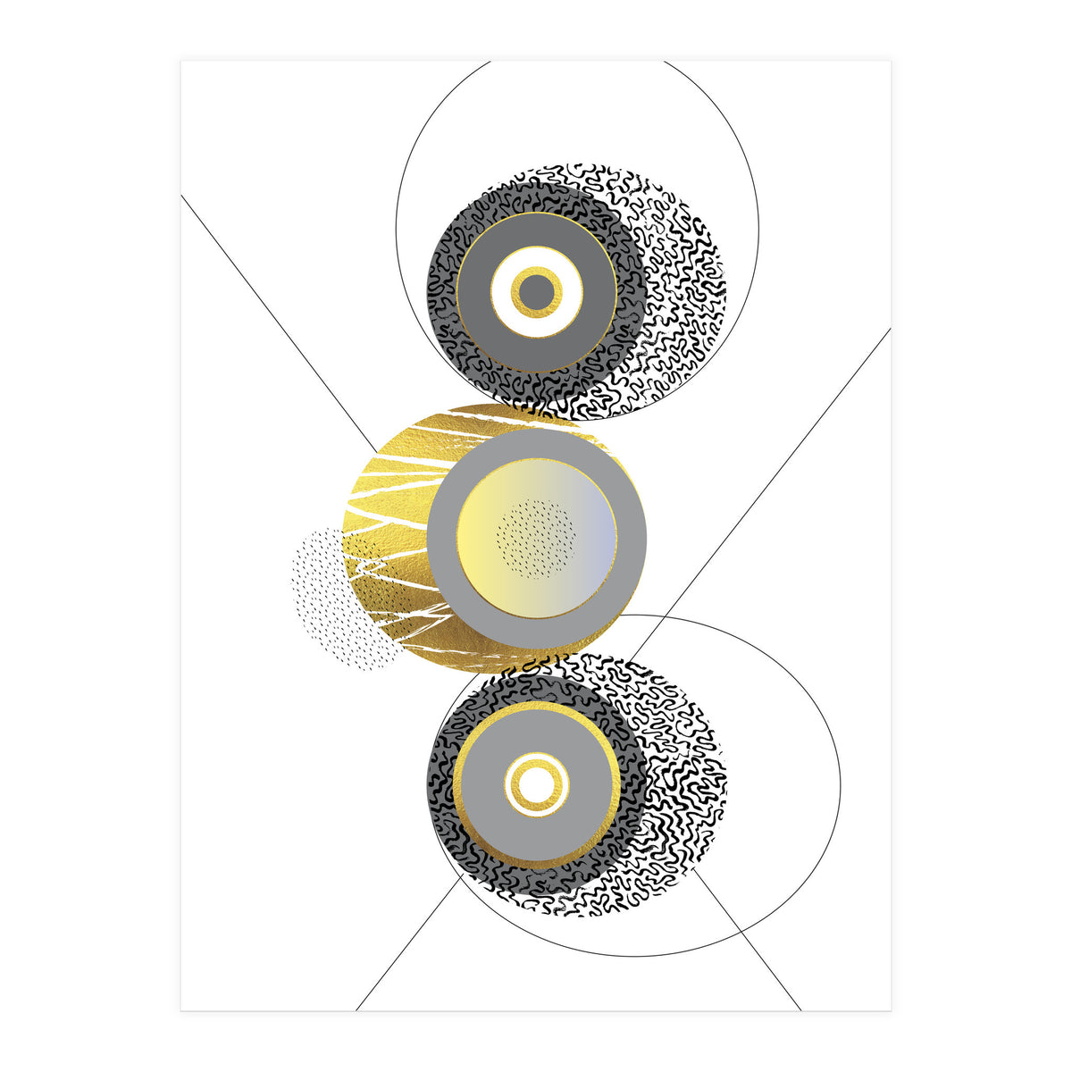 Posh Design No. 3 | gold (Print Only)