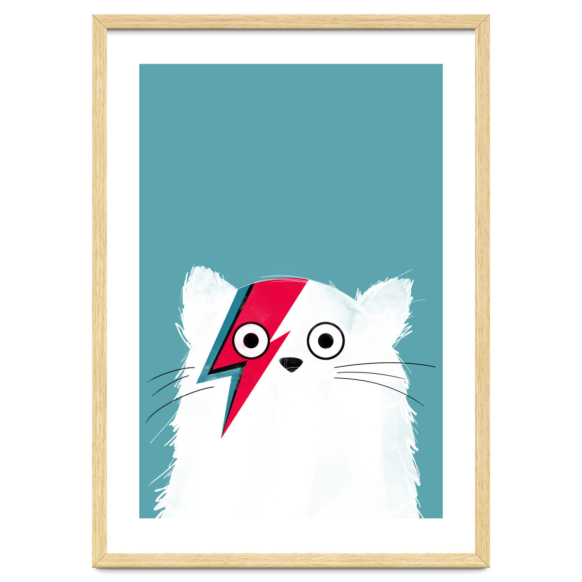 Doozal Cat Bowie White