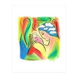 Woman And Baby With Clouds (Print Only) thumbnail