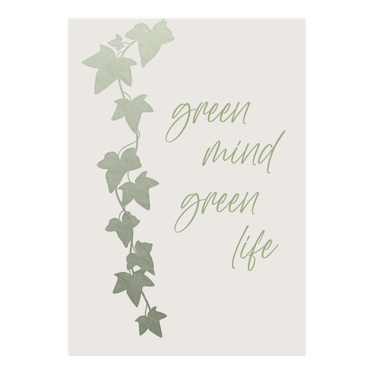 Green mind - Green life (Print Only)