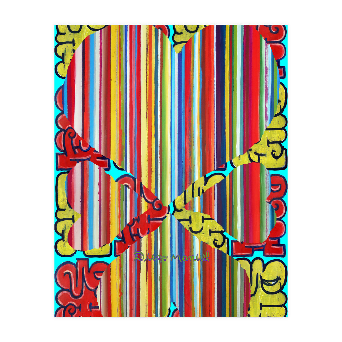 4 Corazones Tapiz 5 (Print Only)