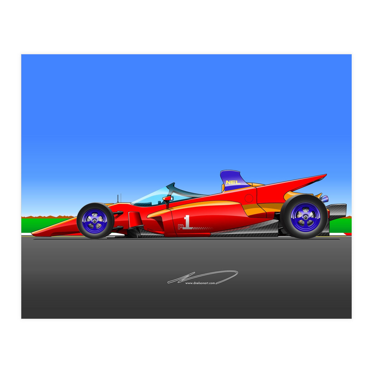 Pole Position Racecar Homage (Print Only)