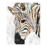 Grungy Zebra Gold and White (Print Only) thumbnail