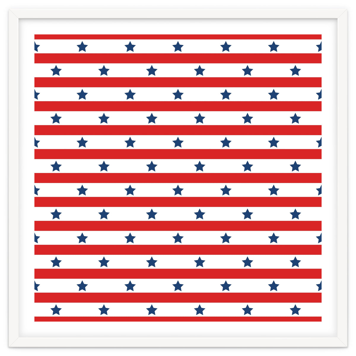 Blue And Red Stripes and stars