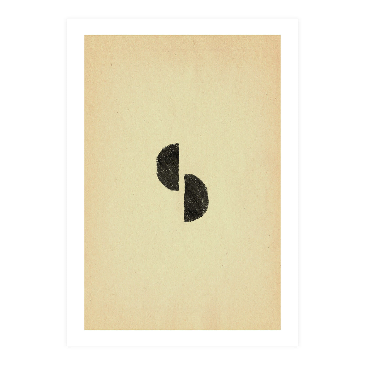 Abstract mid-century modern shapes (Print Only)