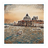 Boat In Venice San Mark`s Basilica Italian Tour Vintage (Print Only) thumbnail