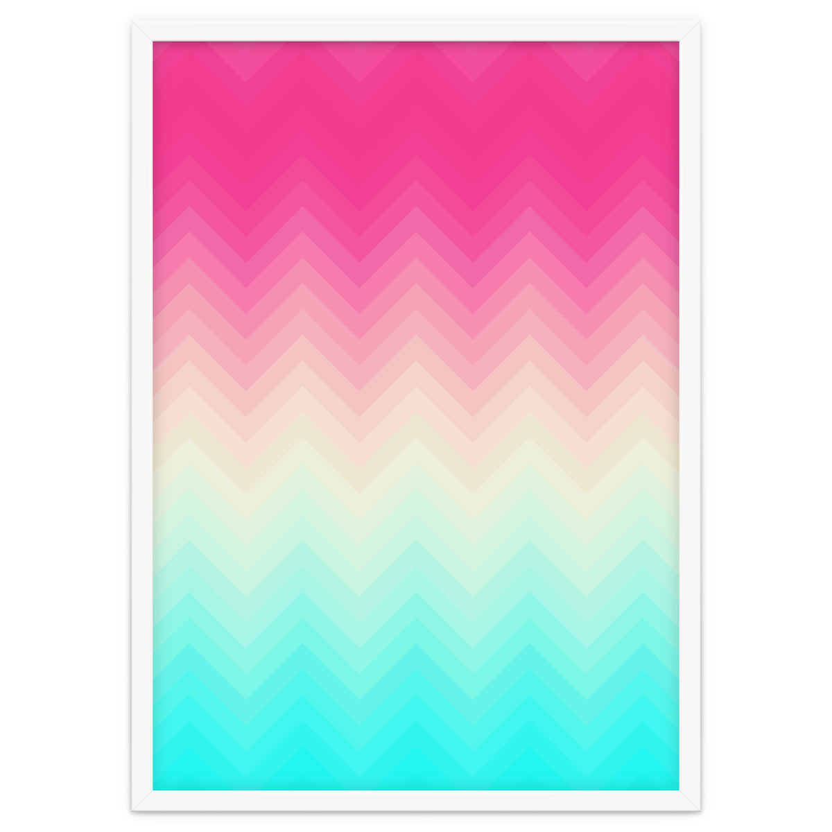 Chevron pink and blue