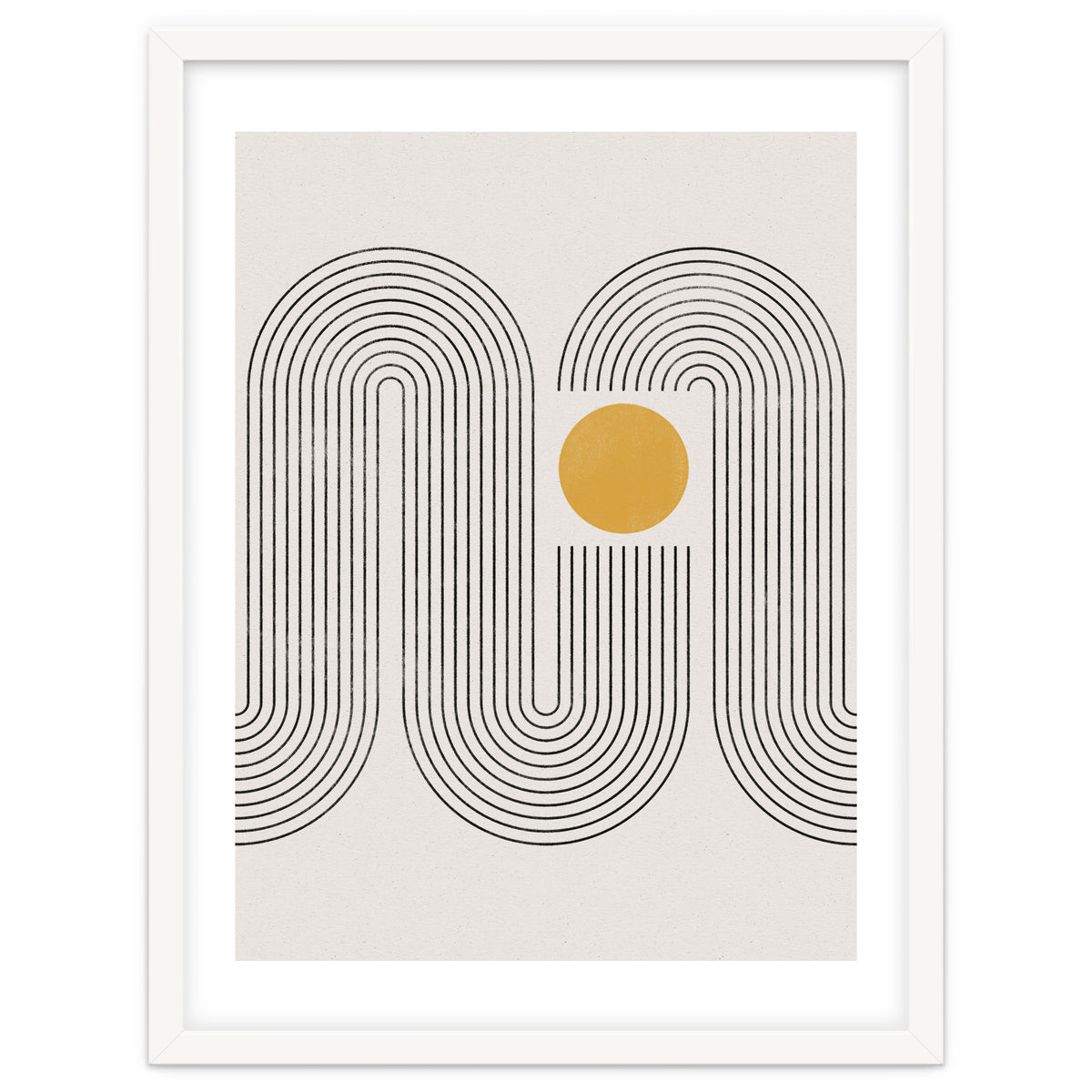 Mid-Century Modern No.22 - Woodblock Print