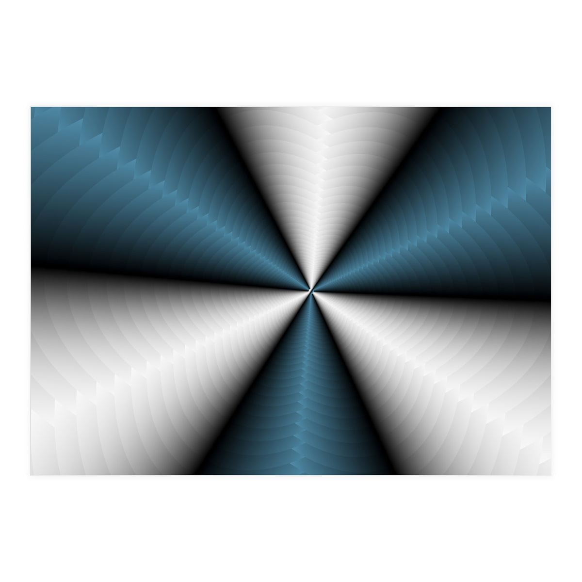 Blue Color Modern Interior Art (Print Only)