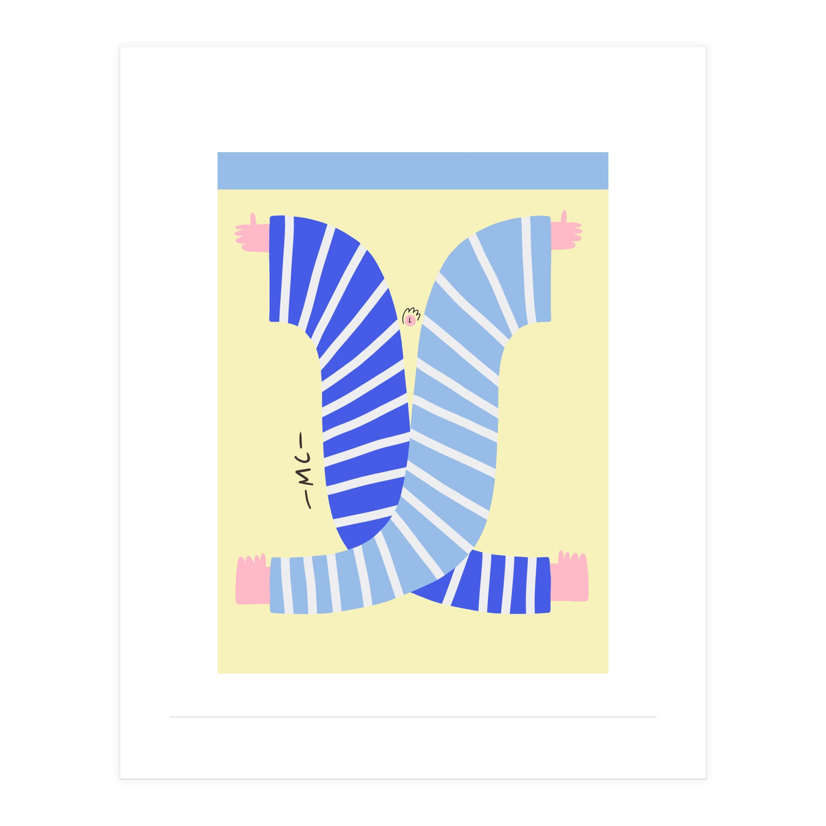 Yogis At The Beach  (Print Only)