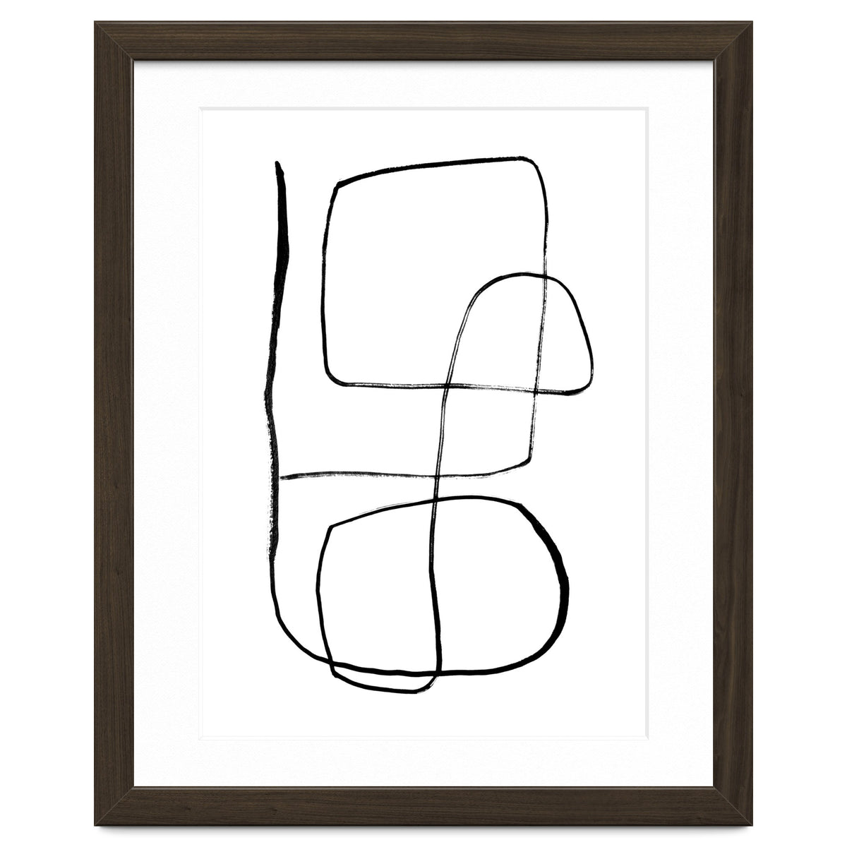 Mid-Century Line Art Print #3