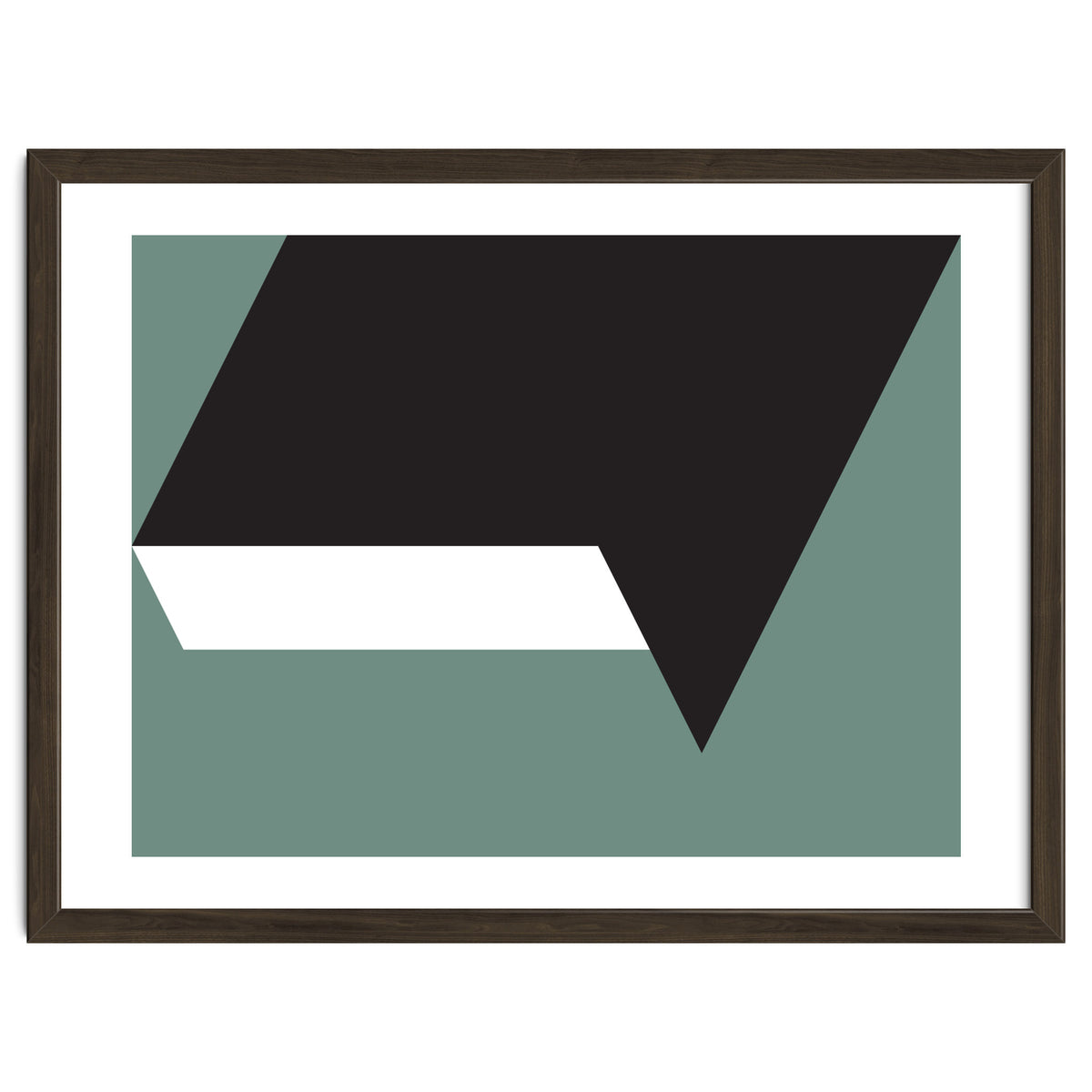 Geometric Shapes No. 85 - black, white & grey