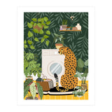 Cheetah in Tropical Laundry Room (Print Only) thumbnail