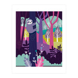 Sloth in the woods (Print Only) thumbnail
