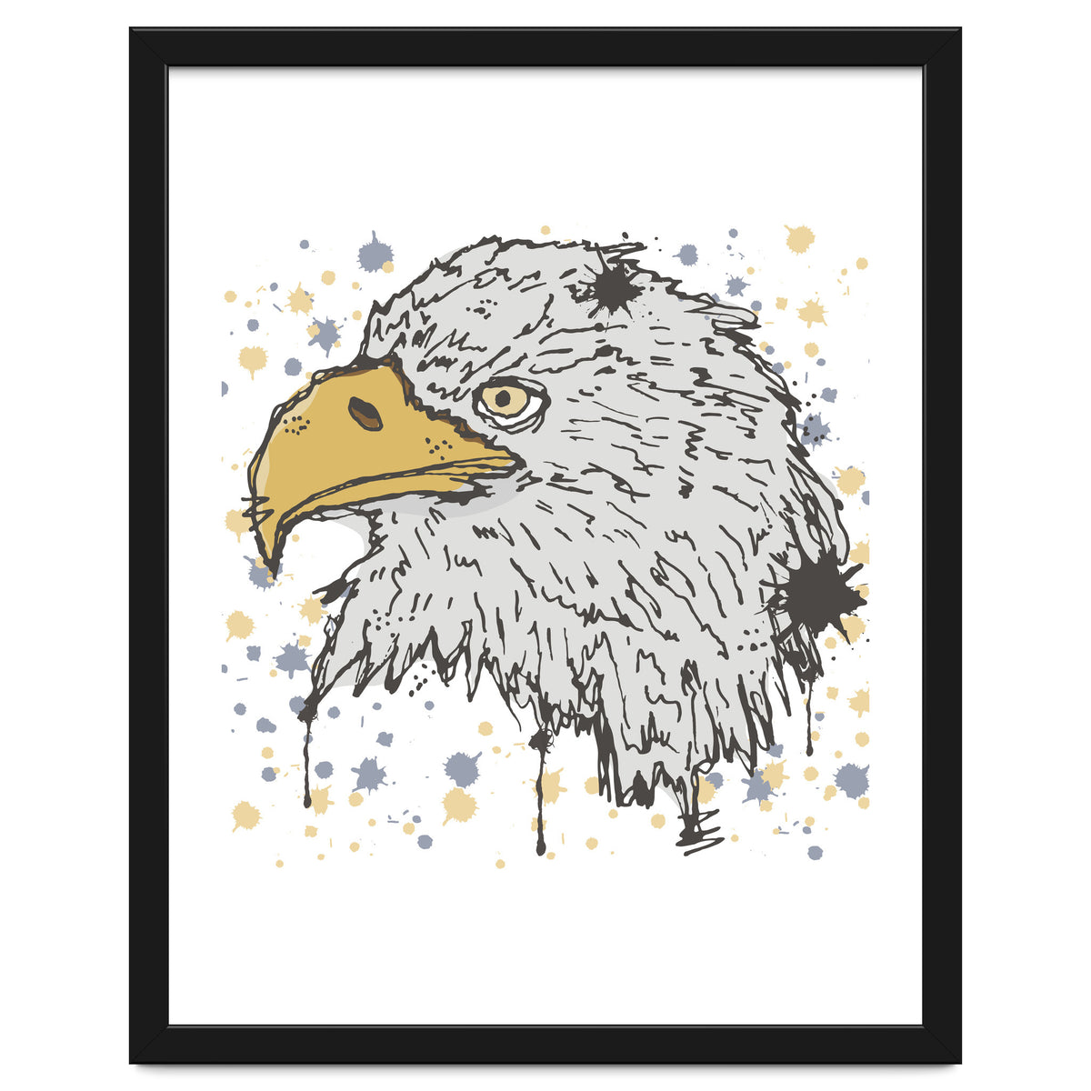 Eagle scribble sketch