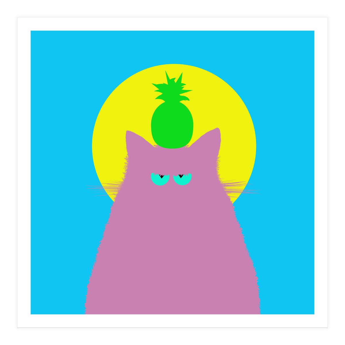 Tropical Lilac Cat  (Print Only)