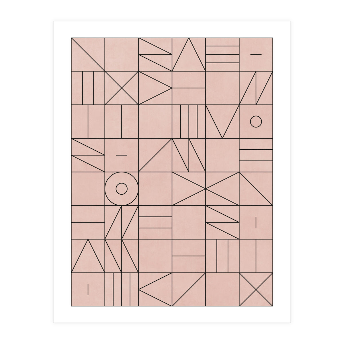My Favorite Geometric Patterns No.2 - Pale Pink (Print Only)