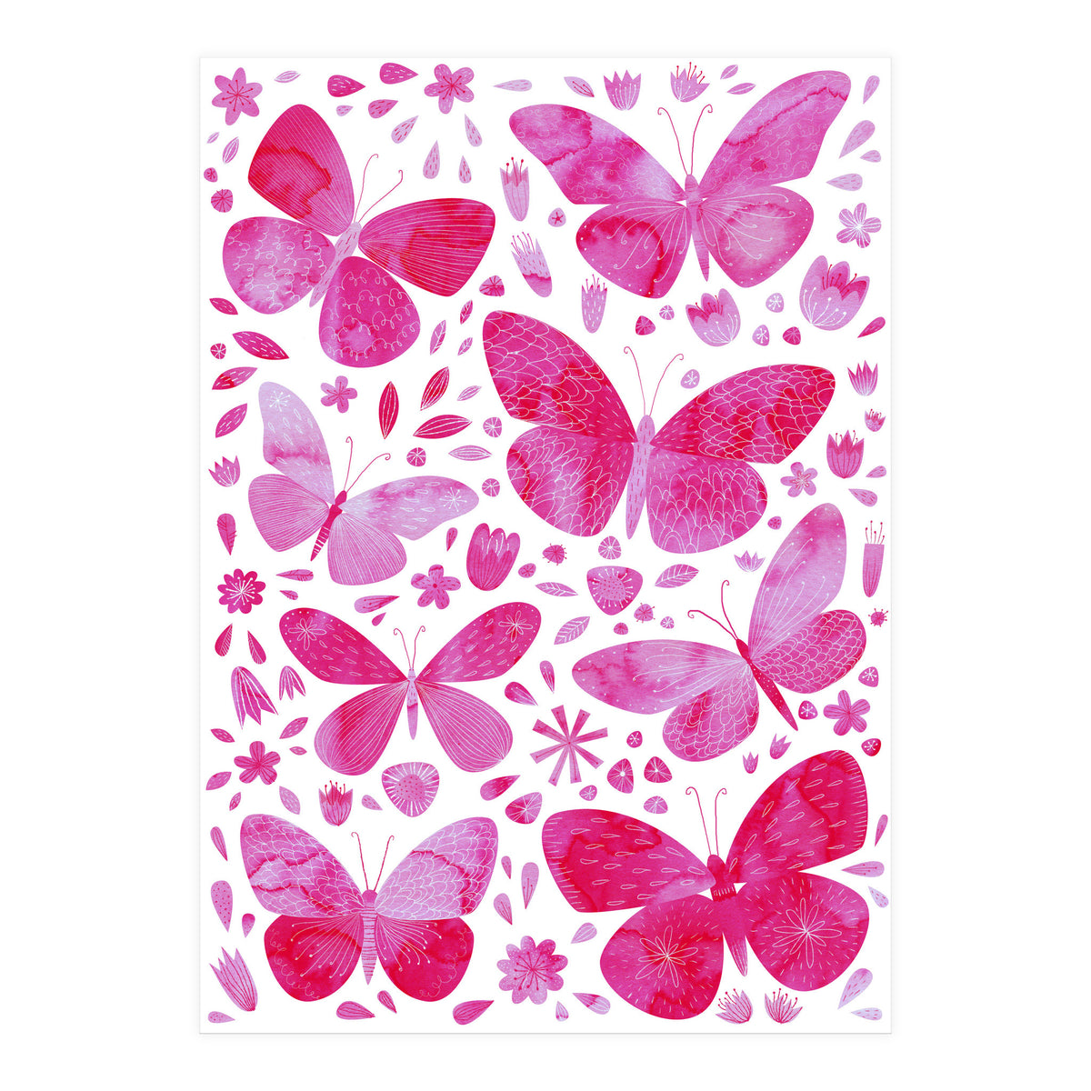 Pink Butterflies  (Print Only)