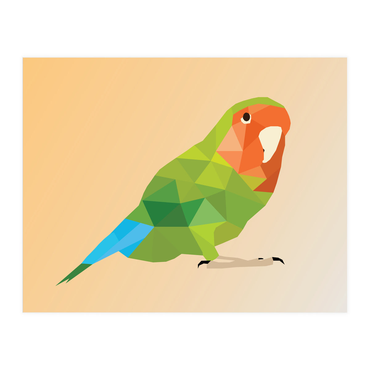 Parrot Low Poly Art  (Print Only)