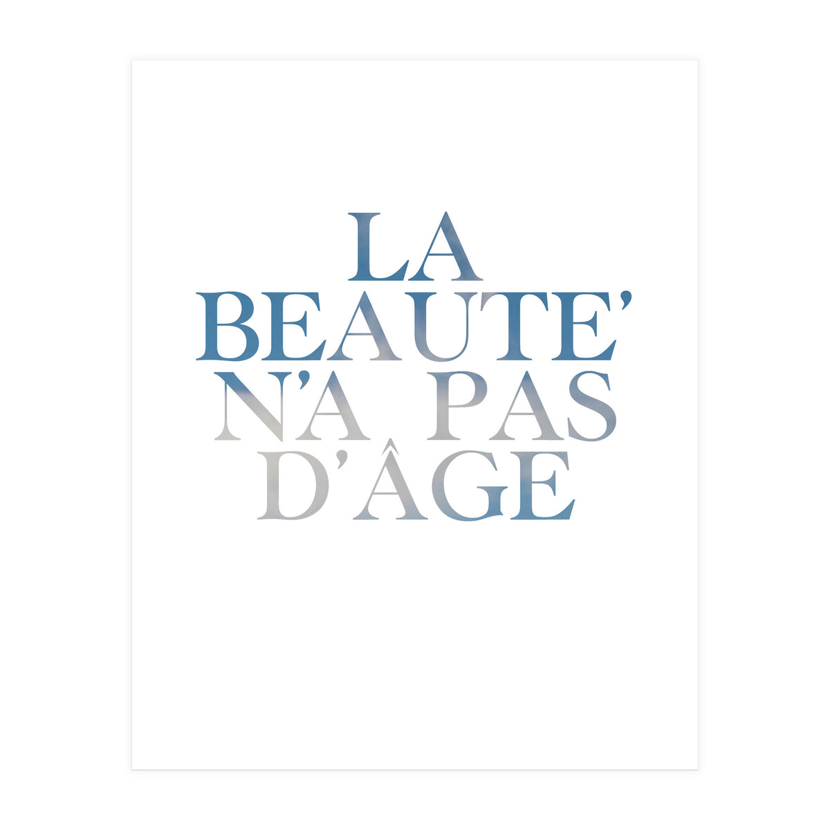 la beaute... (Print Only)